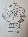 Custom Doodle of Molly Blyndeff as a Hamtaro